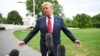 US President Donald Trump tells reporters on May 8 that he expects a letter with Iran's response to the latest US peace proposal in the the coming hours.