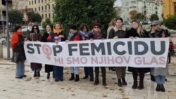Protestna akcija zbog nasilja nad ženama i femicida, Mostar, 10. decembar 2024.