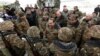 Armenia - Prime Minister Hovik Abrahamian talks to soldiers serving on the border with Azerbaijan, 30Dec2015.