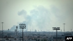 Дим після іранського удару в Досі, Катар, 28 лютого 2026 року