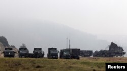 Обладнання системи Patriot, надане Німеччиною, у процесі передислокації на базі Кахраманмараш у Туреччині, фото 23 січня 2013 року