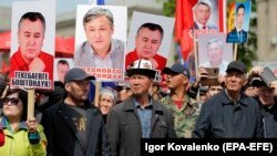 Митинг за освобождение Омурбека Текебаева, Дуйшенкула Чотонова и Садыра Жапарова. 23 апреля 2019 г.