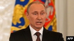 Ресей президенті Владимир Путин. Мәскеу, 18 наурыз 2014 жыл.