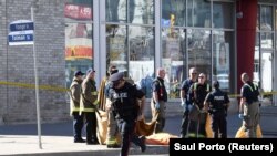 La locul incidentului la Toronto