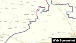 Orsýet-Gazagystan serhedi, maps.yandex.ru, 14-nji mart, 2014