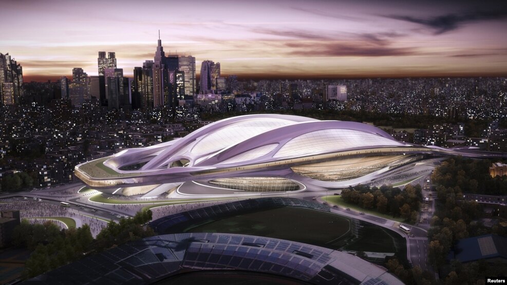 Njëri nga stadiumet olimpike në Tokio.