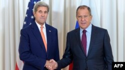 Государственный секретарь США Джон Керри и министр иностранных дел России Сергей Лавров. 26 августа 2016 года.