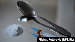 Bosnia-Herzegovina - narcotics, drugs, heroin, cocaine, llustrative photo, undated