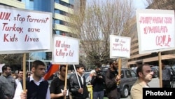 Акция протеста в Ереване в защиту армян Кесаба, 26 марта 2014 г.