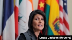 Ambasadoarea Statelor Unite la ONU Nikki Haley, imagine de arhivă.