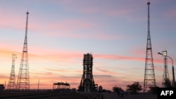 The launch from Kazakhstan's Baikonur Cosmodrome was delayed after a surge in voltage was detected. (file photo)