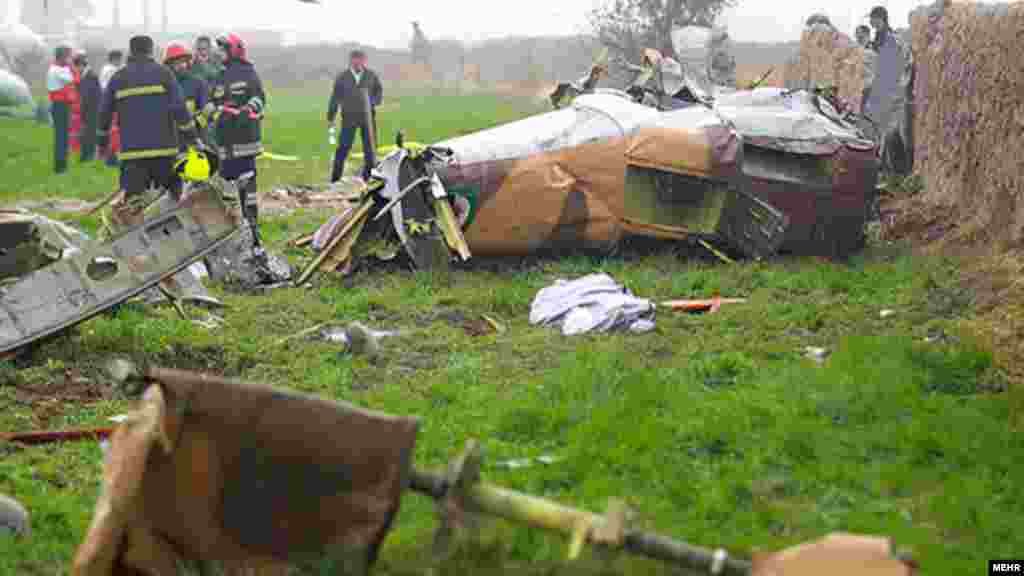 Iran – A rescue helicopter crashed in northeast city of Mashhad, 14Nov2012