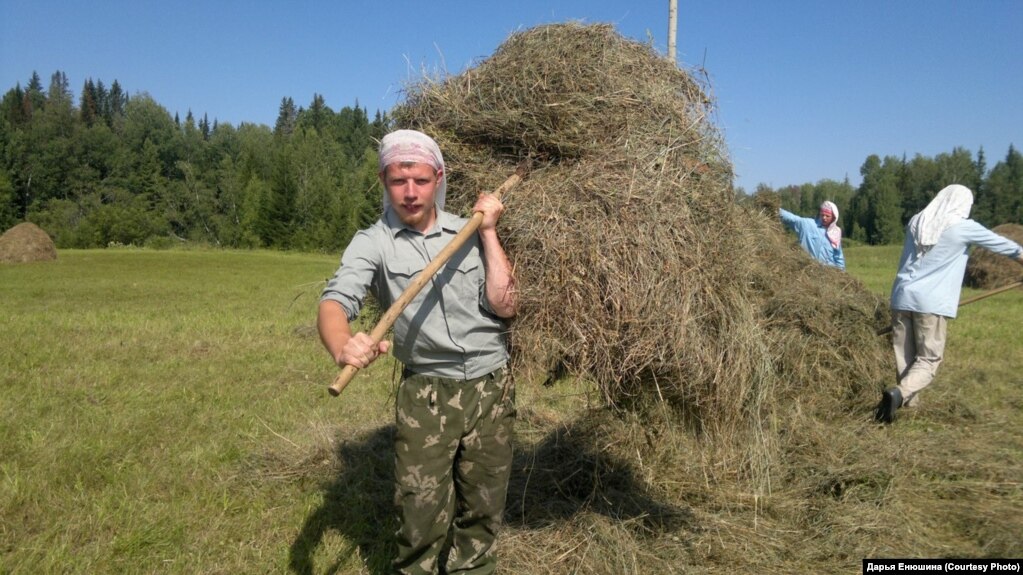 Деревня Гарь. Полевые работы.