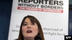 Дельфин Халганд, директор программ "Репортеры без границ" в США (2015 год) 