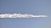 The Chelyabinsk meteor left a long smoke trail as it fell to Earth on February 15. 