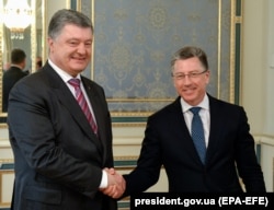 Встреча президента Петра Порошенко с Куртом Волкером в Киеве 16 мая 2018 года