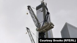 "Башня свободы", возводимая на месте крушения башен-близнецов Всемирного торгового центра. Нью-Йорк, 11 марта 2013 года. 