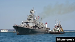 Военный фрегат «Гетман Сагайдачный» в Одесском морском порту