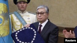Касым-Жомарт Токаев после принесения присяги и вступления в должность президента Казахстана. Астана, 20 марта 2019 года.