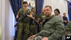 Александр Бородай, гражданин России, в то время один из главарей группировки «ДНР». Оккупированный Донецк, 24 мая 2014 года
