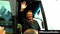 Klaus Iohannis has promised to continue defending the independence of justice initiated by outgoing center-right President Traian Basescu.