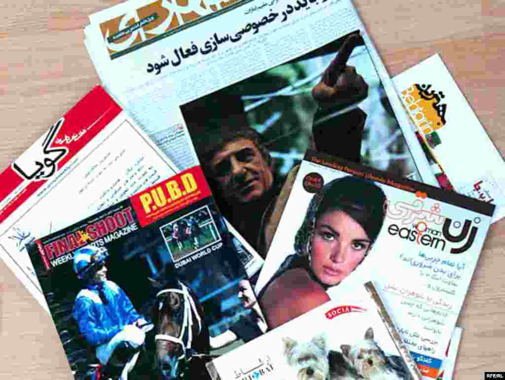 بيش از ده نشريه ايرانی اعم از روزنامه ، هفته نامه و گاه نامه در دبی انتشار می یابد