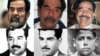 The many faces of Saddam Hussein: from the late 1940s (bottom right) to his trial in 2006 (top left).