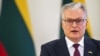 Lithuanian President Gitanas Nauseda: "It is absolutely clear that Lithuania must implement and will implement EU sanctions." (file photo)