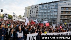 Jedan od protesta Inicijative "Ne da(vi)mo Beograd", 25. maj 2016.