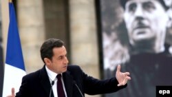 Николя Саркози на открытии мемориала Шарля де Голля в Париже, 22 февраля 2008