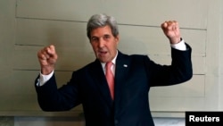 U.S. Secretary of State John Kerry told State Department staff to fully cooperate with President-elect Donald Trump.