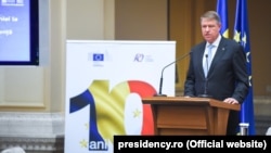 Klaus Iohannis la București, 26 octombrie 2017.