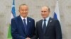 File photo of President of Uzbekistan Islam Karimov and President of Vladimir Putin.