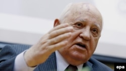 Former Soviet leader Mikhail Gorbachev (file photo)