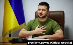 Presidenti ukrainas, Volodymyr Zelensky.