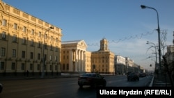 Belarus - Niezalieznasci avenue, Minsk, soviet architecture, KGB headquaters, Hieorhi Zaborski