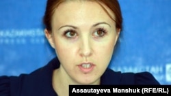 Руководитель Костанайского филиала Казахстанского бюро по правам человека Анастасия Миллер. Алматы, 26 июня 2013 года.