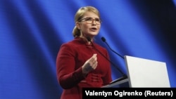 Юлия Тимошенко выступает на съезде партии "Батькивщина" 22 января