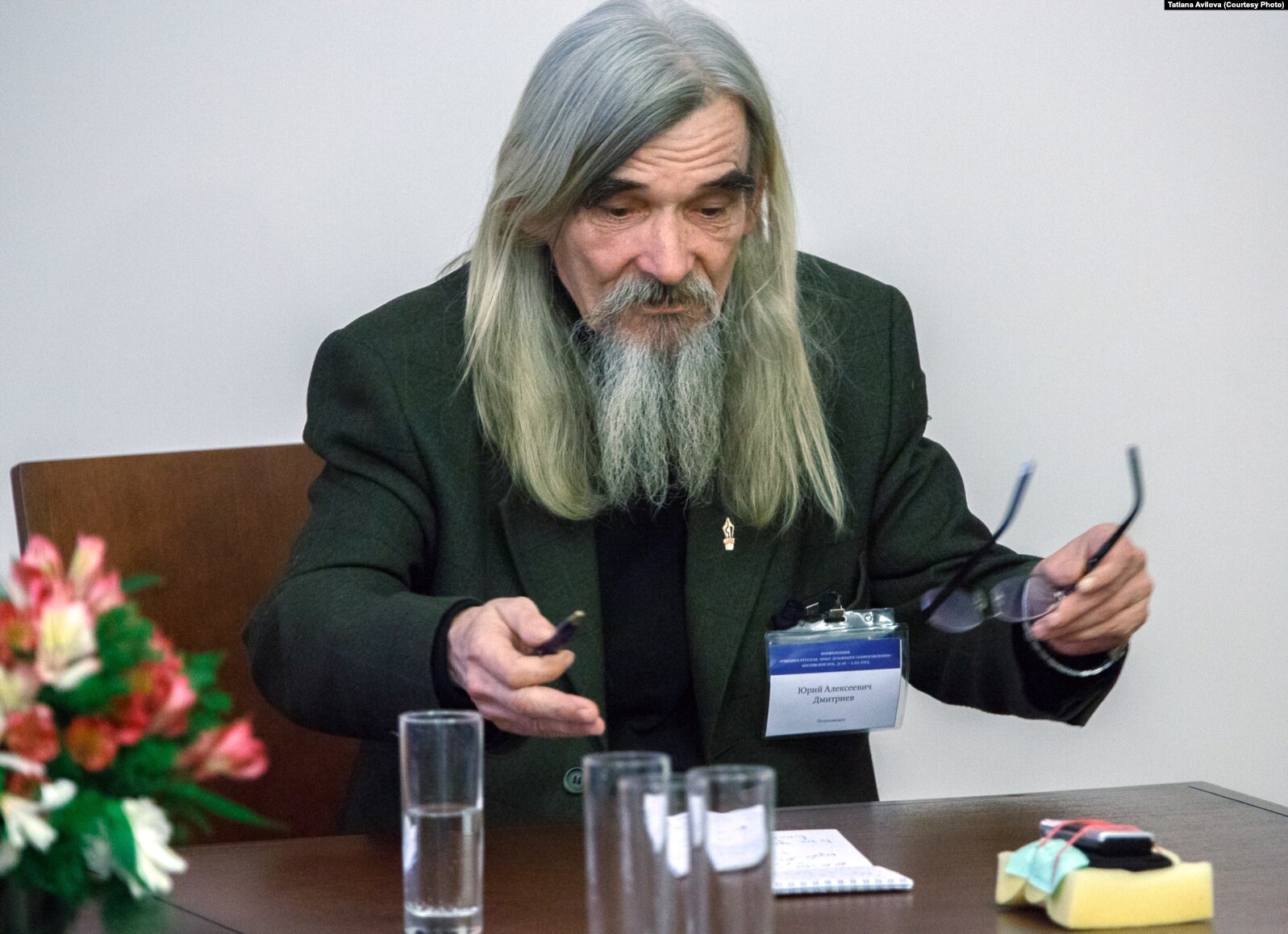 Юрий Дмитриев на конференции "Равнина Русская" (2013). Фото Т. Авиловой