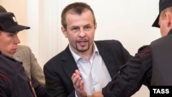 Евгений Уралшов в суде в день объявление приговора, 3 августа 2016