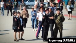 Площадь им. Ленина в Керчи, где проходит концерт в честь открытия Керченского моста, Крым, 15 мая 2018 год 