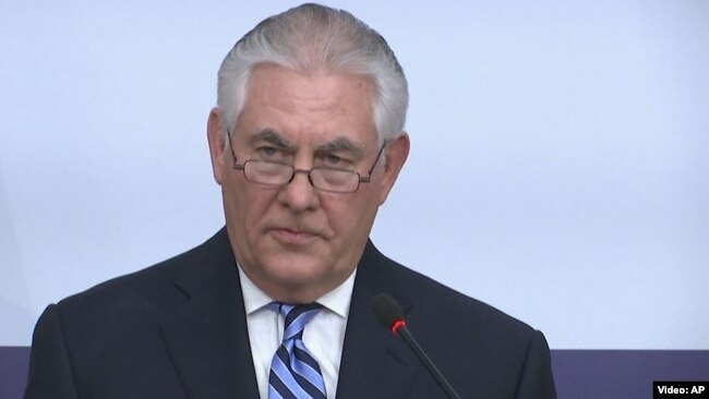 Dövlət katibi Tillerson koalisyanın iclasına sədrlik edib