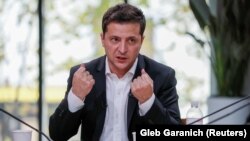 Владимир Зеленский во время пресс-марафона