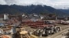 The unfinished Olympic Village in the mountain ski resort of Rosa Khutor, one of the venues for the Sochi 2014 Winter Games, some 40 kilometers (25 miles) east of Sochi