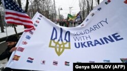 Një nga marshet e mëhershme solidarizuese në Ukrainë