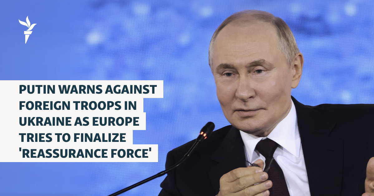 Putin Warns Against Foreign Troops In Ukraine As Europe Tries To ...