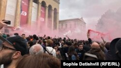 Протест против действий полиции, Тбилиси, 12 мая 2018 г.