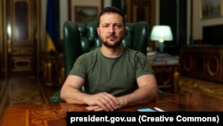 украинскиот претседател Володимир Зеленски во своето редовно обраќање