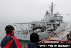 Nava britanică HMS Echo în portul Odessa, December 21, 2018