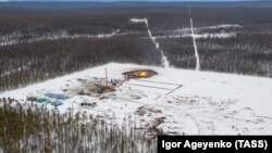 Строительство магистрального газопровода "Сила Сибири" в Якутии